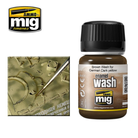 AMMO MIG 1000 BROWN WASH FOR GERMAN DARK YELLOW 35ml