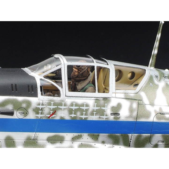 TAMIYA 1/48 KAWASAKI Ki-61Id HIEN (TONY) SILVER COLOR PLATED w/CAMO DECALS (25424)