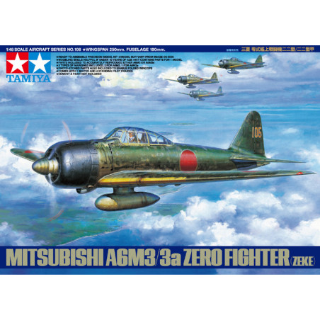 TAMIYA 1/48 MITSUBISHI A6M3/3A ZERO ZEKE (61108)