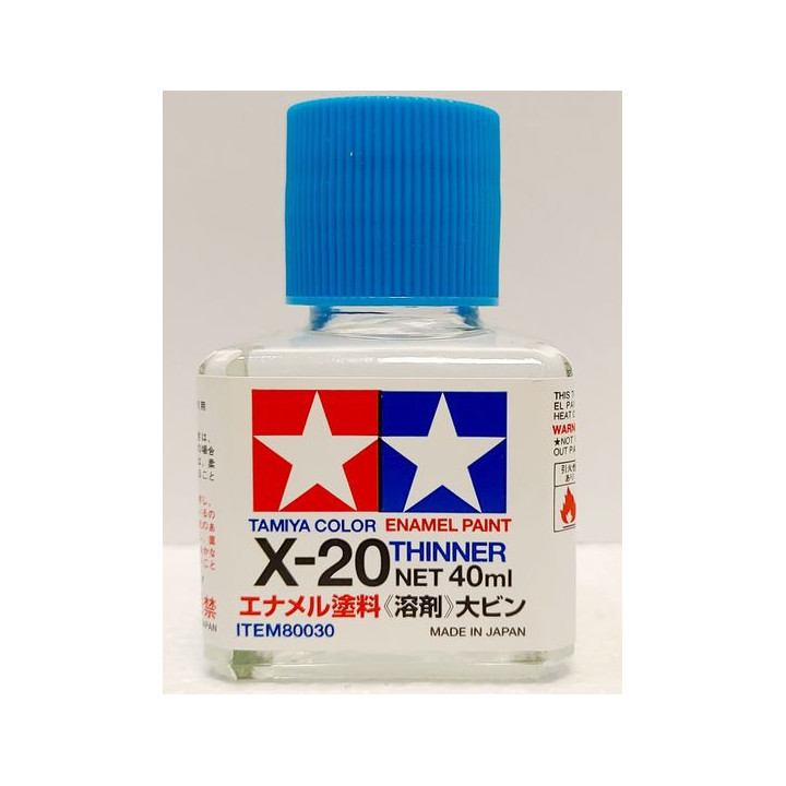 TAMIYA THINNER X-20 ROZCIEŃCZALNIK DO    FARB OLEJNYCH 40 ml (80030)
