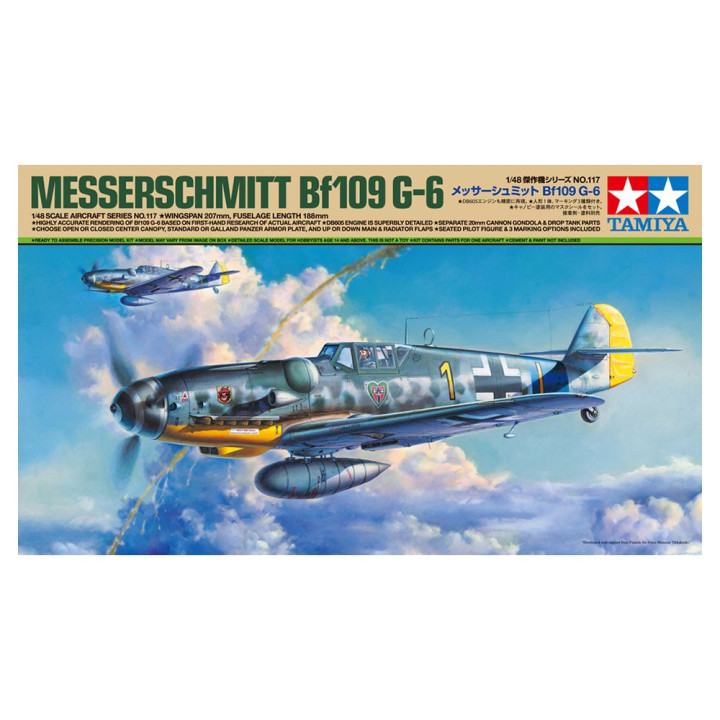 TAMIYA 1/48 MESSERSCHMIT Bf109 G-6 61117