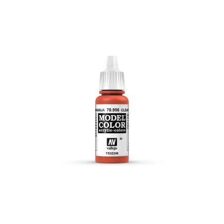 VALLEJO 025 MODEL COLOR CLEAR ORANGE 17  ml (70956)