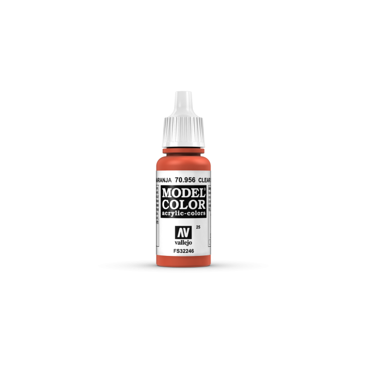 VALLEJO 025 MODEL COLOR CLEAR ORANGE 17  ml (70956)