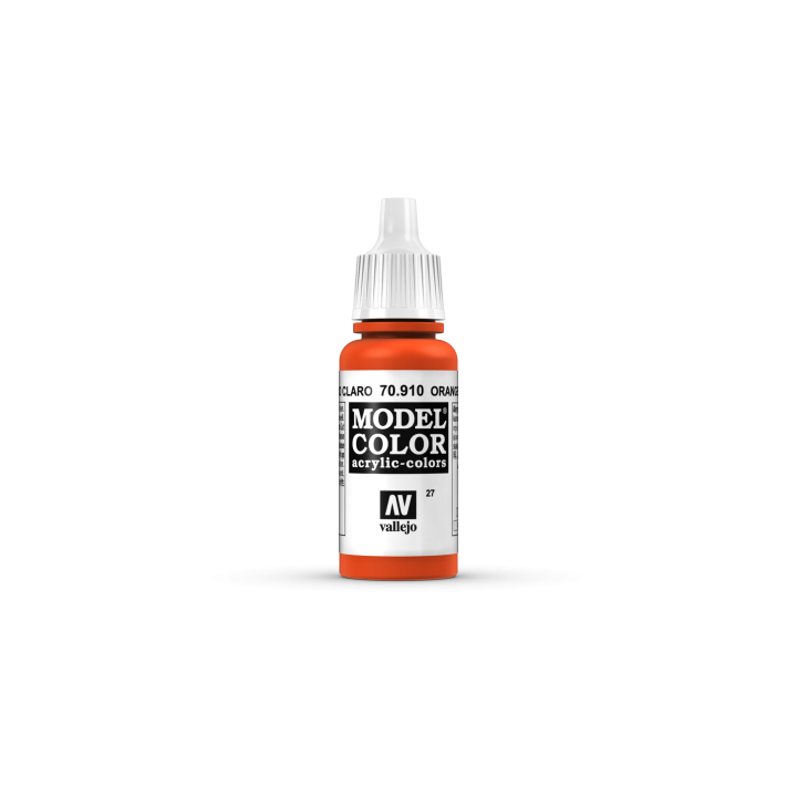 VALLEJO 027 MODEL COLOR ORANGE RED 17 ml (70910)