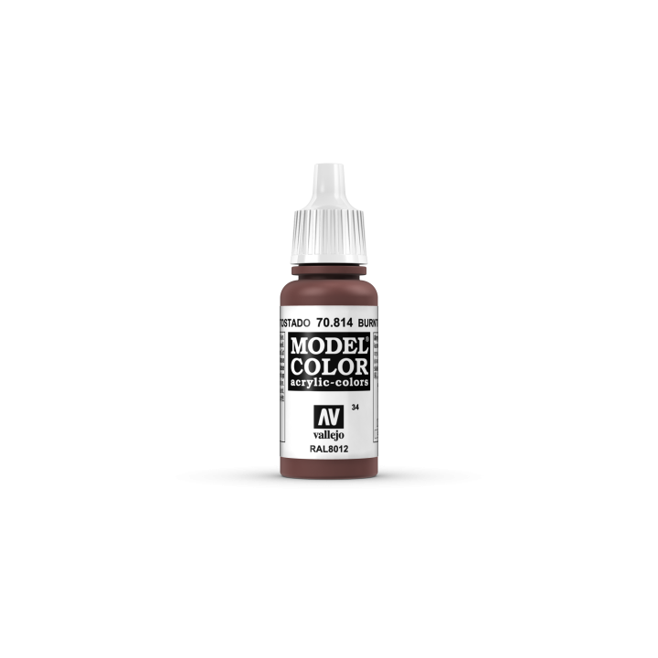 VALLEJO 034 MODEL COLOR BURNT RED 17 ml  (70814)