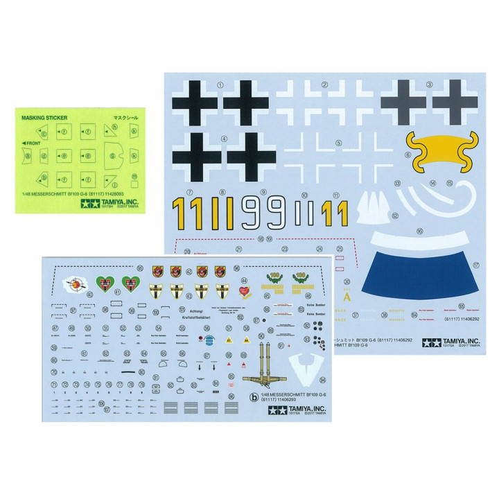 TAMIYA 1/48 MESSERSCHMIT Bf 109 G-6      (61117)