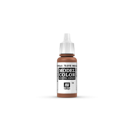 VALLEJO 136 MODEL COLOR RED LEATHER 17   ml (70818)