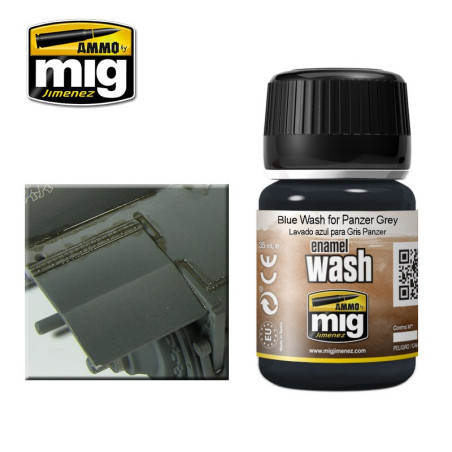 AMMO MIG 1006 BLUE WASH FOR PANZER GREY 35 ml