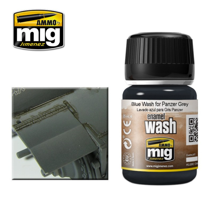 AMMO MIG 1006 BLUE WASH FOR PANZER GREY 35 ml