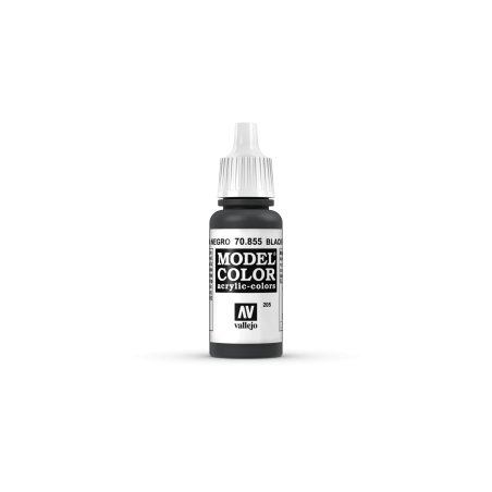 VALLEJO 205 MODEL COLOR BLACK GLAZE 17   ml  (70855)