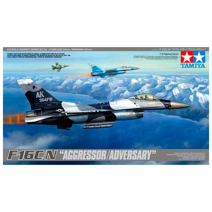 TAMIYA 1/48 F-16C/N AGGRESSOR/ADVERSARY  (61106)
