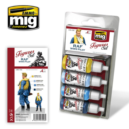 AMMO MIG 7026 RAF WWII PILOTNÍ UNIFORMY - SADA FIGUREK
