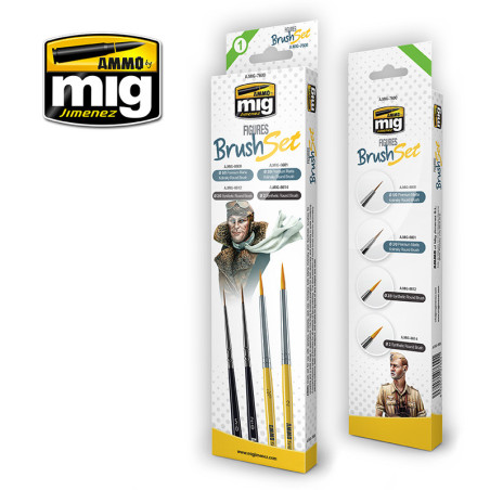 AMMO MIG 7600 FIGURES BRUSH SET