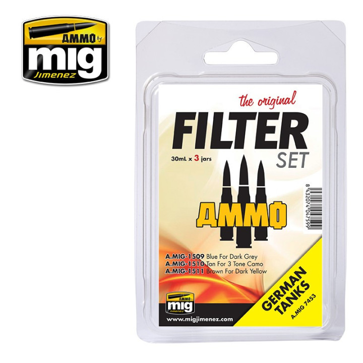 AMMO MIG 7453 FILTER SET FOR GERMAN TANK