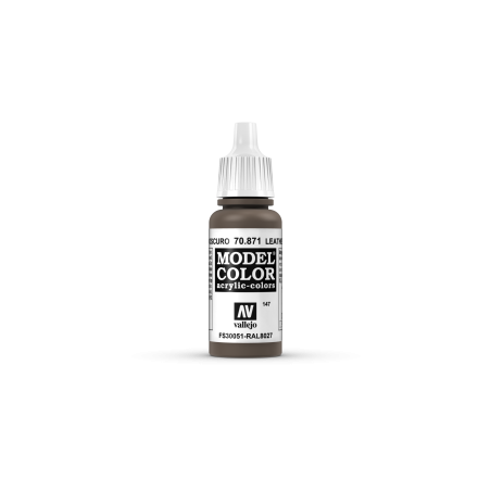 VALLEJO 147 MODEL COLOR LEATHER BROWN 17 ml (70871)