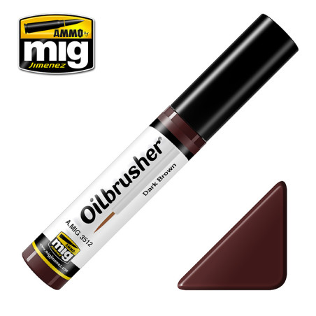AMMO MIG 3512 OILBRUSHER DARK BROWN
