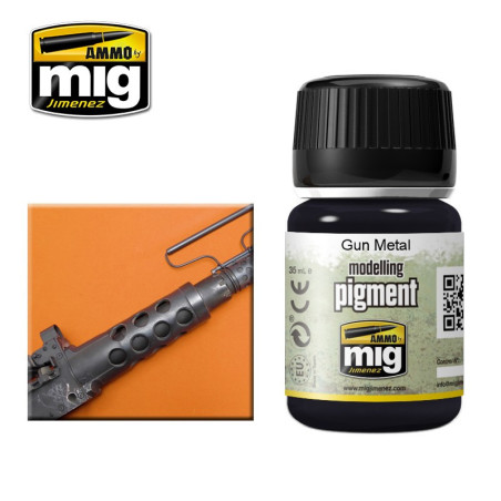 AMMO MIG 3009 PIGMENT GUN METAL 35ml