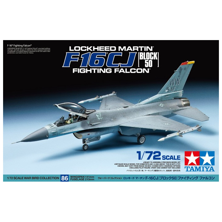 TAMIYA 1/72 LOCHEED MARTIN F-16CJ (BLOCK 50) FIGHTING FALCON 60786