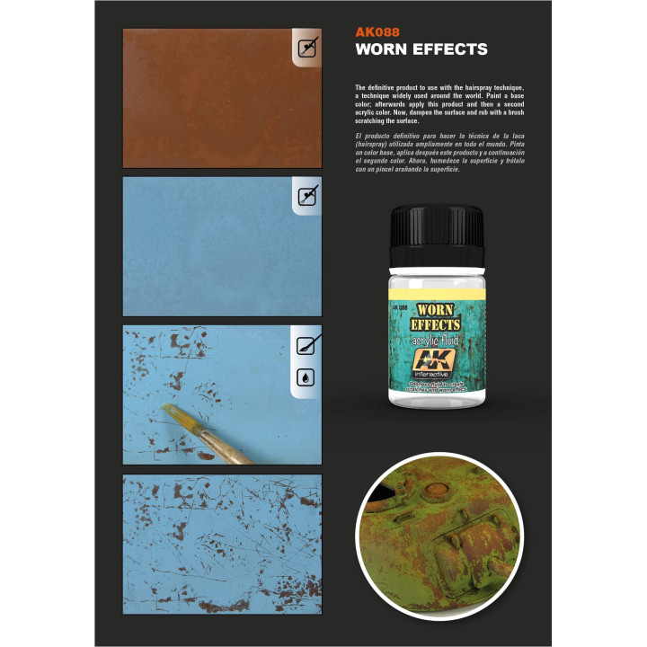 AK 088 WORN EFFECTS ACRYLIC FLUID 35ml