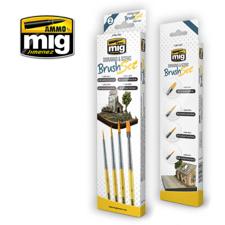 AMMO MIG 7601 SADA ŠTĚTCŮ PRO DETAILNÍ PRÁCI S DIORÁMATY
