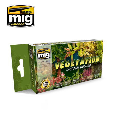AMMO MIG 7176 VEGETATION DIORAMA COLORS SET