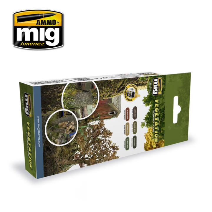 MUNICE MIG 7176 SADA DIORAMATICKÝCH BAREV PRO VEGETACI