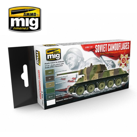 MUNICE MIG 7107 SOVĚTSKÉ KAMUFLÁŽE SADA 1935 - 1945