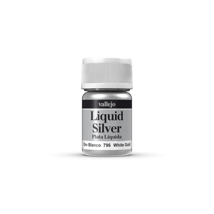 VALLEJO 70796 LIQUID SILVER 35ml WHITE GOLD (217)