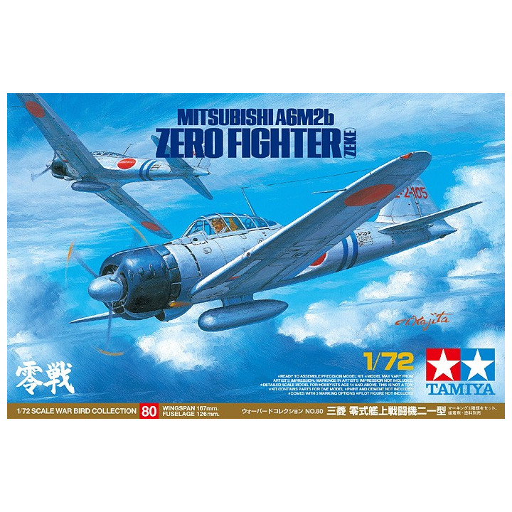 TAMIYA 1/72 MITSUBISHI A6M2b ZERO FIGHTER (ZEKE) 60780
