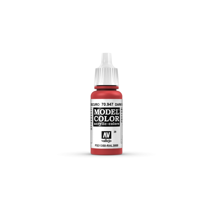 VALLEJO 029 MODEL COLOR DARK VERMILLION (70947)