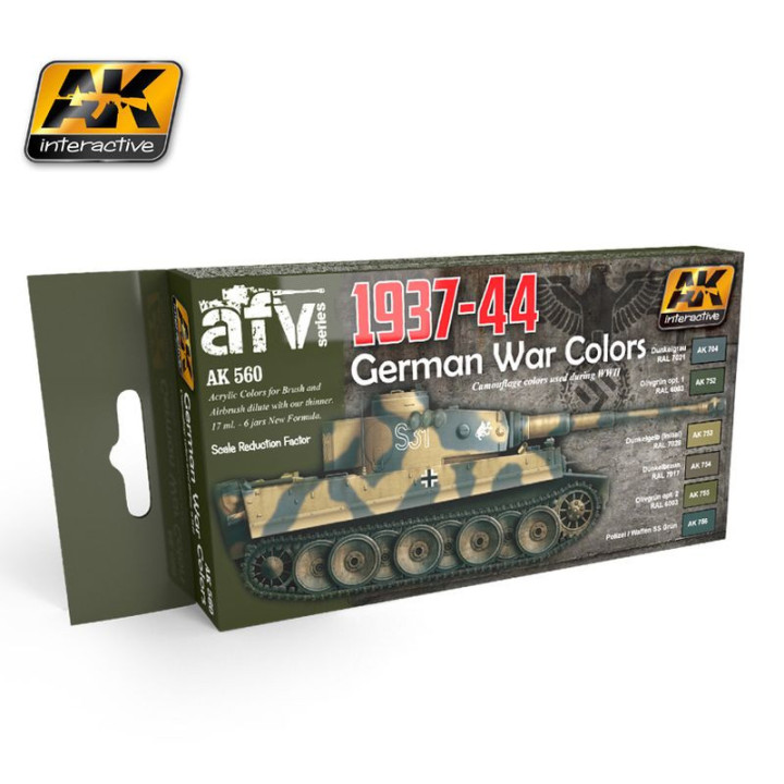 AK  560 GERMAN WAR COLORS 1937 - 1945