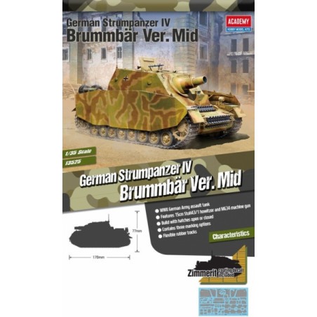 ACADEMY 1/35 GERMAN STURMPANZER IV BRUMMBAR (13525)