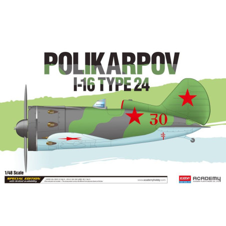 ACADEMY 1/48 POLIKARPOV I-16 TYPE 24 (12314)