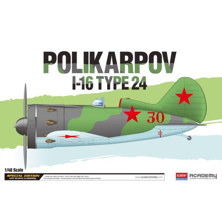ACADEMY 1/48 POLIKARPOV I-16 TYPE 24 (12314)