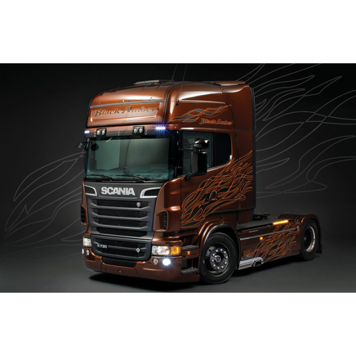 ITALERI 1/24 SCANIA R730 V8 BLACK AMBER (3897)