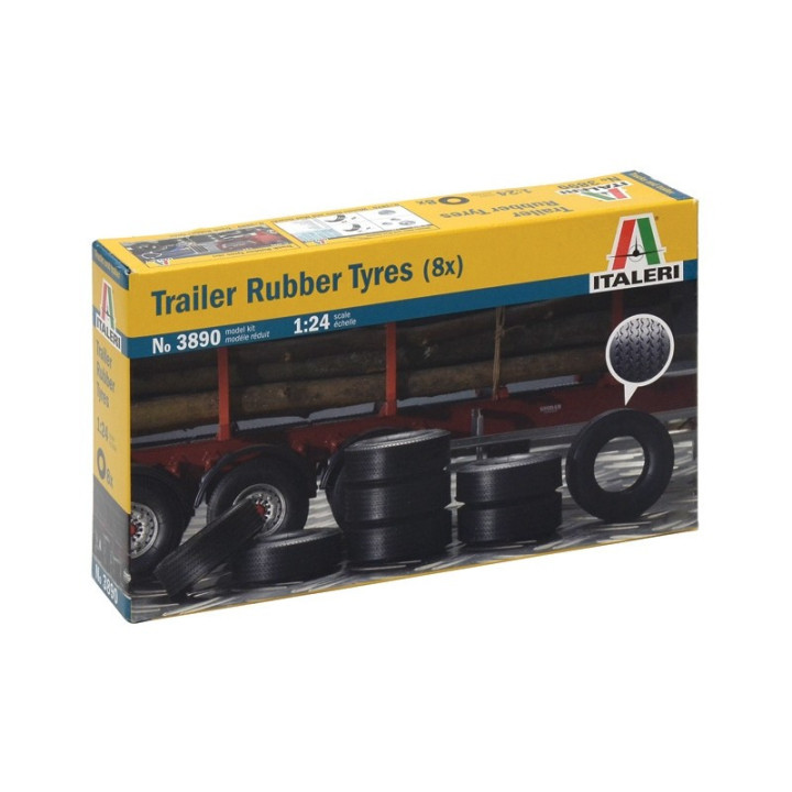 ITALERI 1/24 TRAILER RUBBER TYRES (3890)