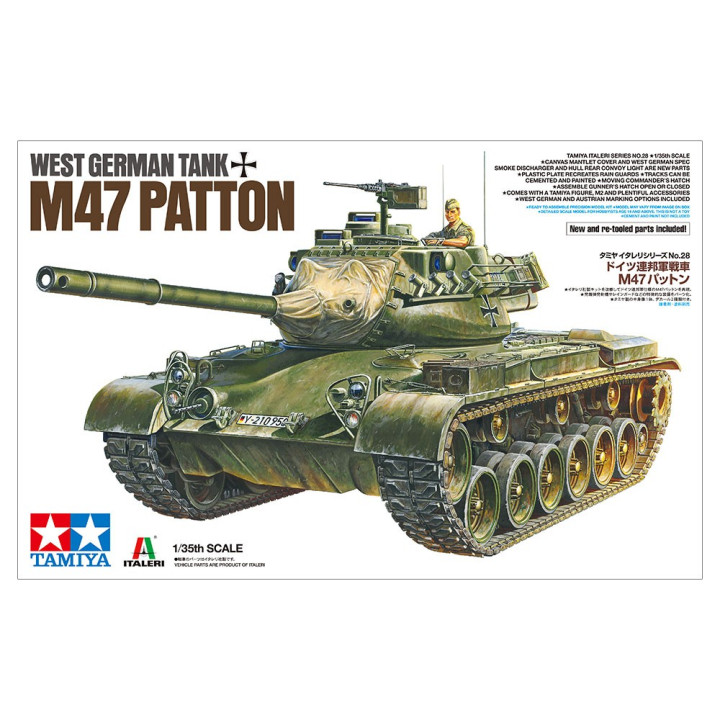 TAMIYA 1/35 WEST GERMAN TANK M47 PATTON 37028