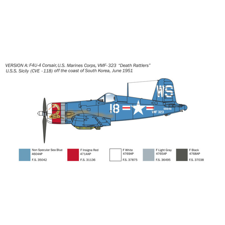 ITALERI 1/72 F4U/4B CORSAIR KOREAN WAR   (1453)