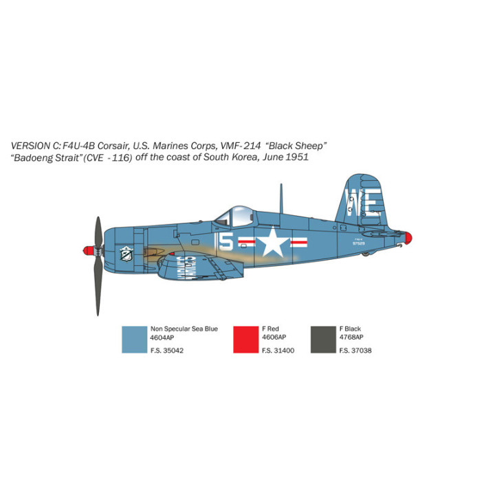 ITALERI 1/72 F4U-4 CORSAIR KOREJSKÁ VÁLKA (1453)