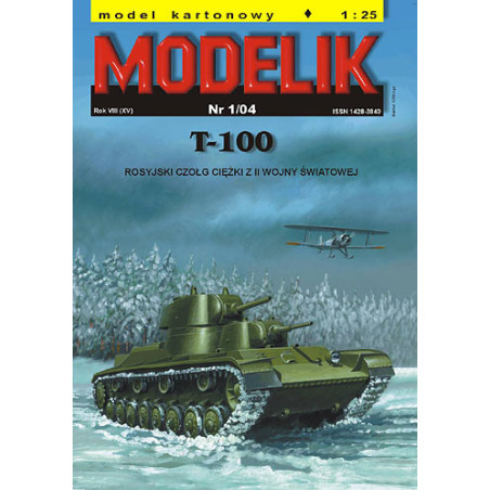 MODELIK TANK T-100 (1/04)