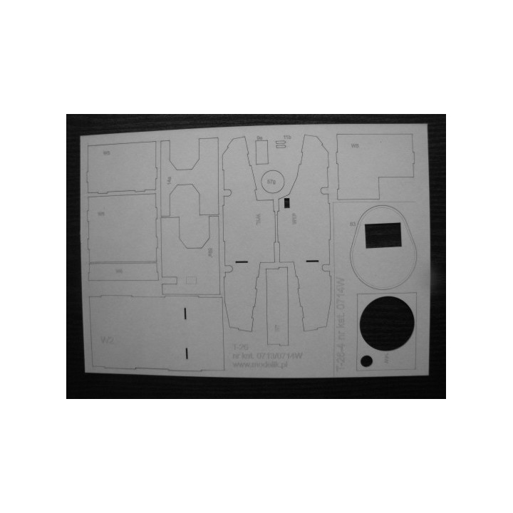 MODELIK CZOŁG T-26 LASER (0714W)