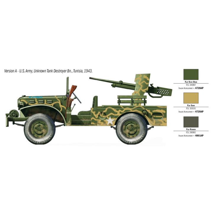 ITALERI 1/35 M6 GUN MOTOR CARRIAGE WC-55(6555)