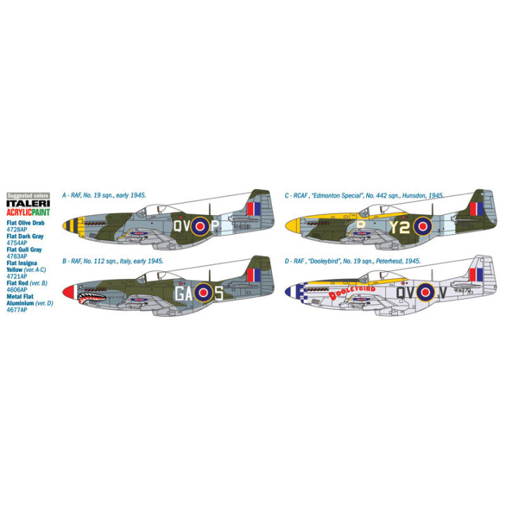 ITALERI 1/48 MUSTANG MK.IVa (2745)
