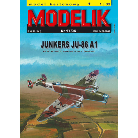 MODELIK PLANE JUNKERS JU-86 (17/05)