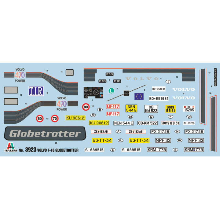 ITALERI 1/24 VOLVO F-16 GLOBETROTTER (3923)