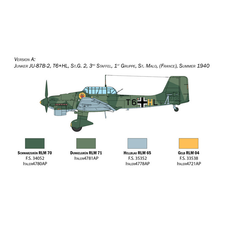 ITALERI 1/48 JUNKERS JU-87B STUKA "THE BATTLE OF BRITAIN" (2807)