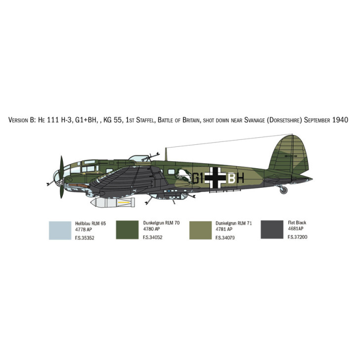 ITALERI 1/72 HEINKEL HE-111 (1436)