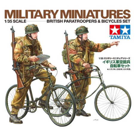 TAMIYA 1/35 BRITŠTÍ VÝSADKÁŘI A JÍZDNÍ KOLA (35333)