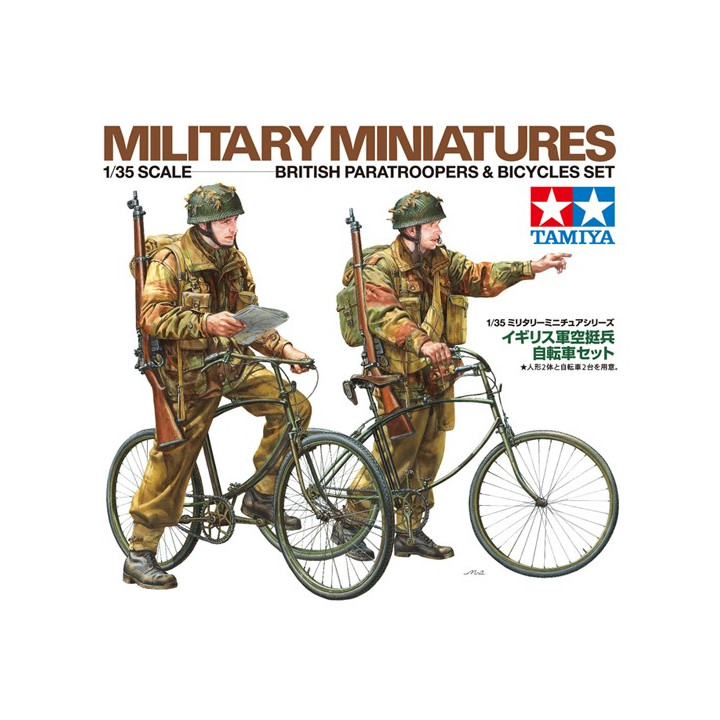 TAMIYA 1/35 BRITŠTÍ VÝSADKÁŘI A JÍZDNÍ KOLA (35333)