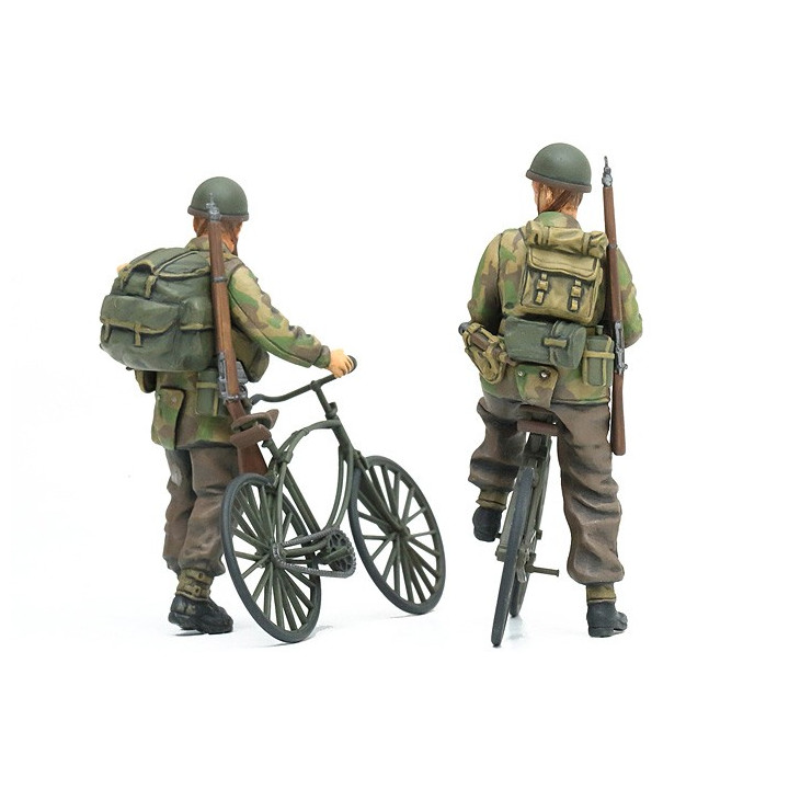 TAMIYA 1/35 BRITŠTÍ VÝSADKÁŘI A JÍZDNÍ KOLA (35333)
